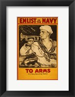 Framed Enlist in the Navy