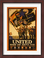 Framed United Behind the Service Star