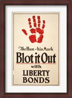 Framed Blot it Out with Liberty Bonds
