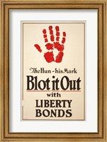 Framed Blot it Out with Liberty Bonds