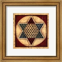 Framed Small Antique Chinese Checkers