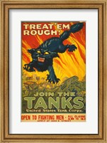 Framed Treat Em Rough Join the Tanks