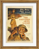 Framed Salvation Army Lassie
