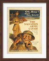 Framed Salvation Army Lassie