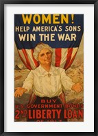 Framed 2nd Liberty Loan 1917