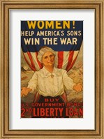 Framed 2nd Liberty Loan 1917
