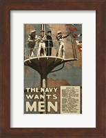 Framed Navy Wants Men