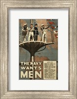 Framed Navy Wants Men