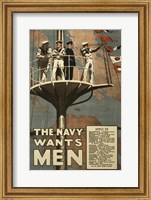 Framed Navy Wants Men