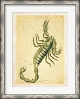 Framed Scorpio Zodiac Sign