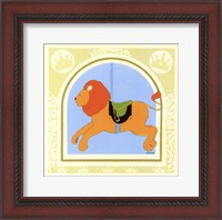 Framed Lion Carousel