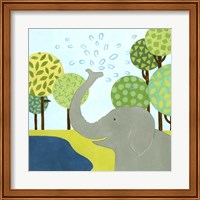 Framed 'Jungle Fun II' border=