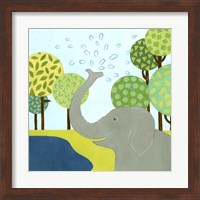 Framed 'Jungle Fun II' border=