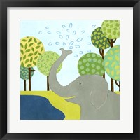 Framed 'Jungle Fun II' border=