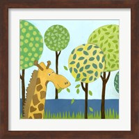 Framed 'Jungle Fun III' border=