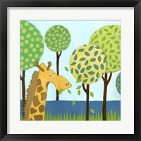 Framed 'Jungle Fun III' border=