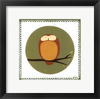 Owl Cameo I Framed Print