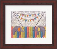 Framed Carnival Elephants