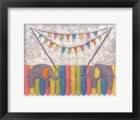 Carnival Elephants Framed Print