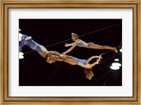 Framed Flying Redpaths Royal Hanneford Circus mid air