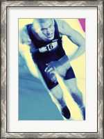 Framed Portrait of a young man running