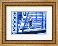 Framed Young woman running