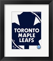 Framed Toronto Maple Leafs 2011 Team Logo