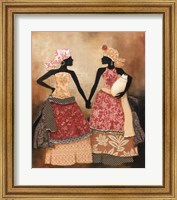 Framed Village Women I