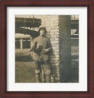 Framed German Trooper France 1918