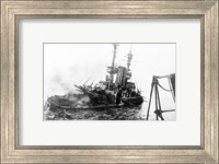 Framed HMS Irresistible Abandoned March 18,1915