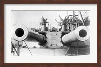 Framed HMS Dreadnought Guns LOCBain