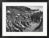 Framed Royal Irish Rifles Ration Party Somme July 1916