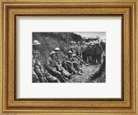 Framed Royal Irish Rifles Ration Party Somme July 1916