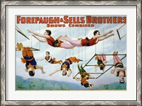 Framed Trapeze Artists 1899