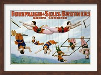 Framed Trapeze Artists 1899