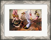 Framed Trapeze Artists in Circus