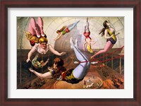 Framed Trapeze Artists in Circus