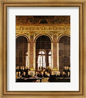 Framed William Orpen - The Signing of Verailles Treaty