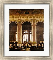 Framed William Orpen - The Signing of Verailles Treaty