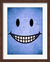 Framed Hang up a Smile (blue)