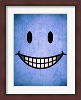 Framed Hang up a Smile (blue)