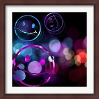 Framed Bounce Smiley Faces