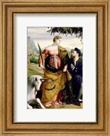 Framed Saint Justina with the Unicorn