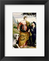 Framed Saint Justina with the Unicorn