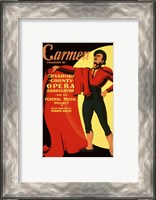 Framed Carmen Matador Playbill 1939