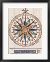 Framed Guillaume Brouscon Compass France, 1543