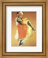 Framed Henri de Toulouse-Lautrec Can-Can Jane Avril