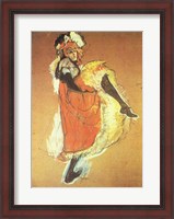 Framed Henri de Toulouse-Lautrec Can-Can Jane Avril