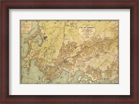 Framed Mapa da Cidade do Rio de Janeiro - 1929