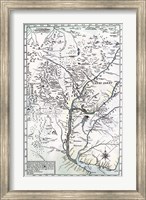 Framed Provinces of chaco and surrounding Patroschi Sculp 1700